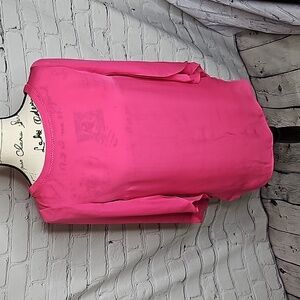 White house black market silk petal sleeve blouse NWT Size 0